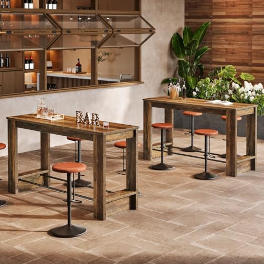 63'' Bar Table Set of 2, Count - đánh giá và giá Home Bar And Counter