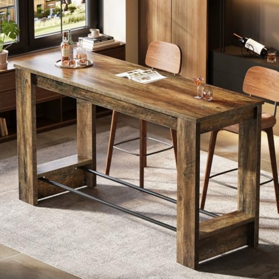 63'' Bar Table Set of 2, Count - đánh giá và giá Home Bar And Counter