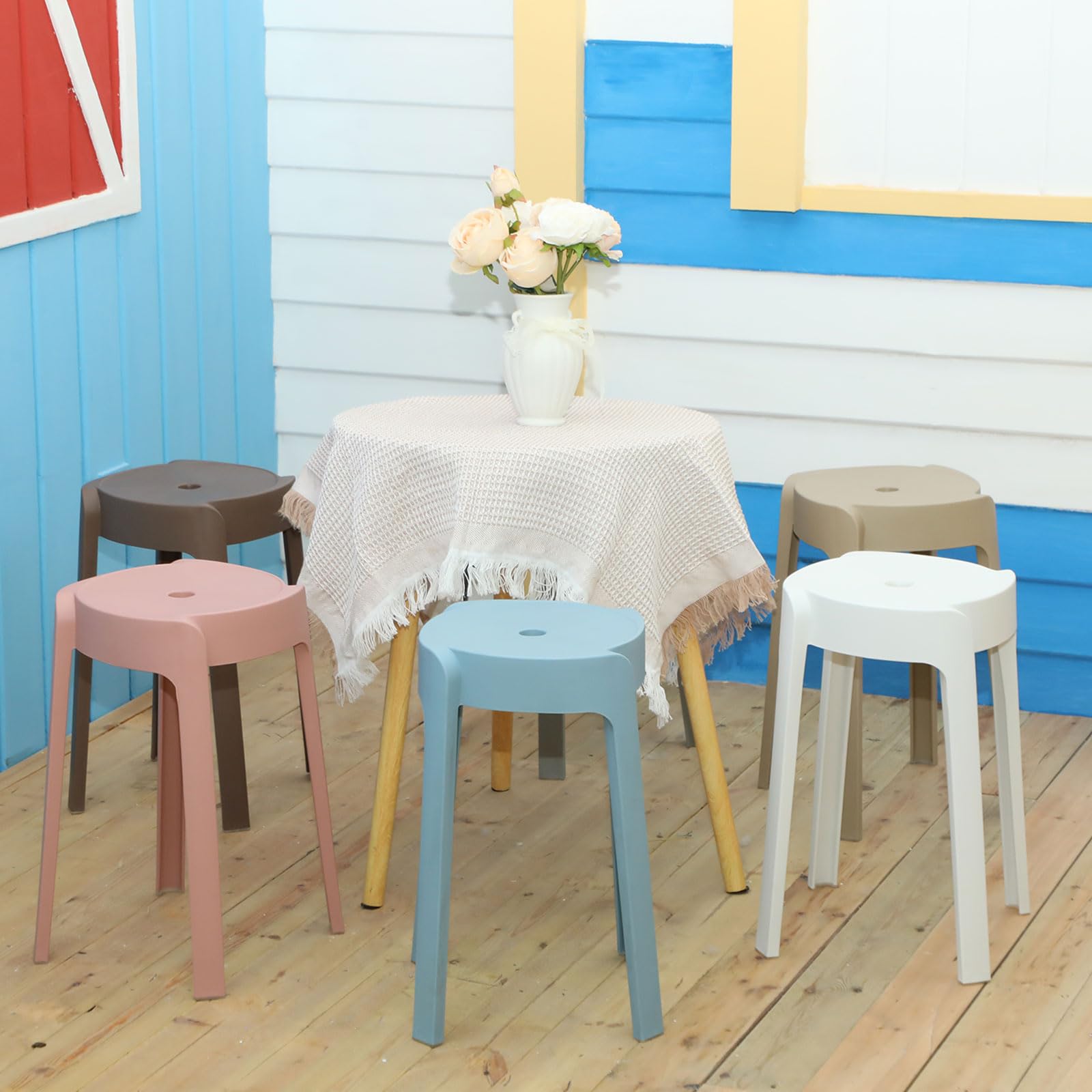 1/6 Pack Plastic Stackable Sto - đánh giá và giá Home Bar Seating