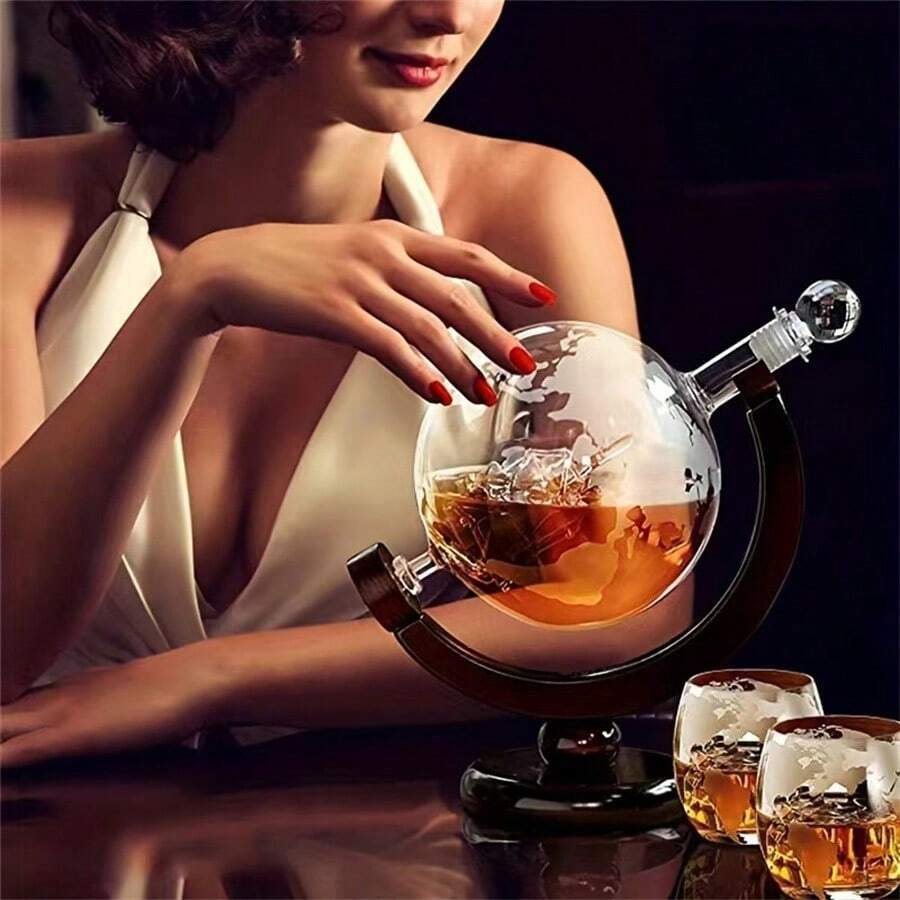 1-piece/3-piece set of globe d - đánh giá và giá Decanter Globe Set