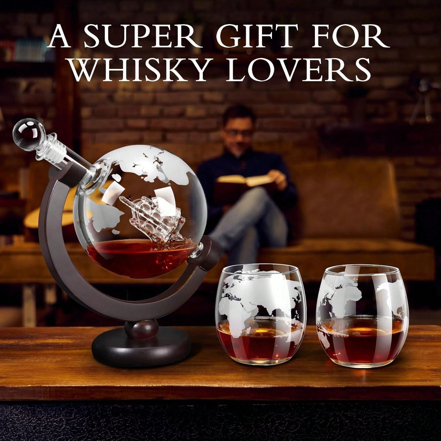 Whiskey Decanter Globe Set for - đánh giá và giá Decanter Globe Set