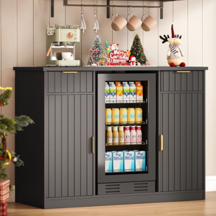 53 Coffee Bar Cabinet with Min - đánh giá và giá Home Bar And Fridge