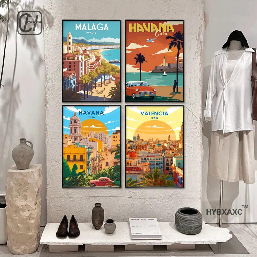 Spain Travel Poster Paris Gran - đánh giá và giá Home Barcelona