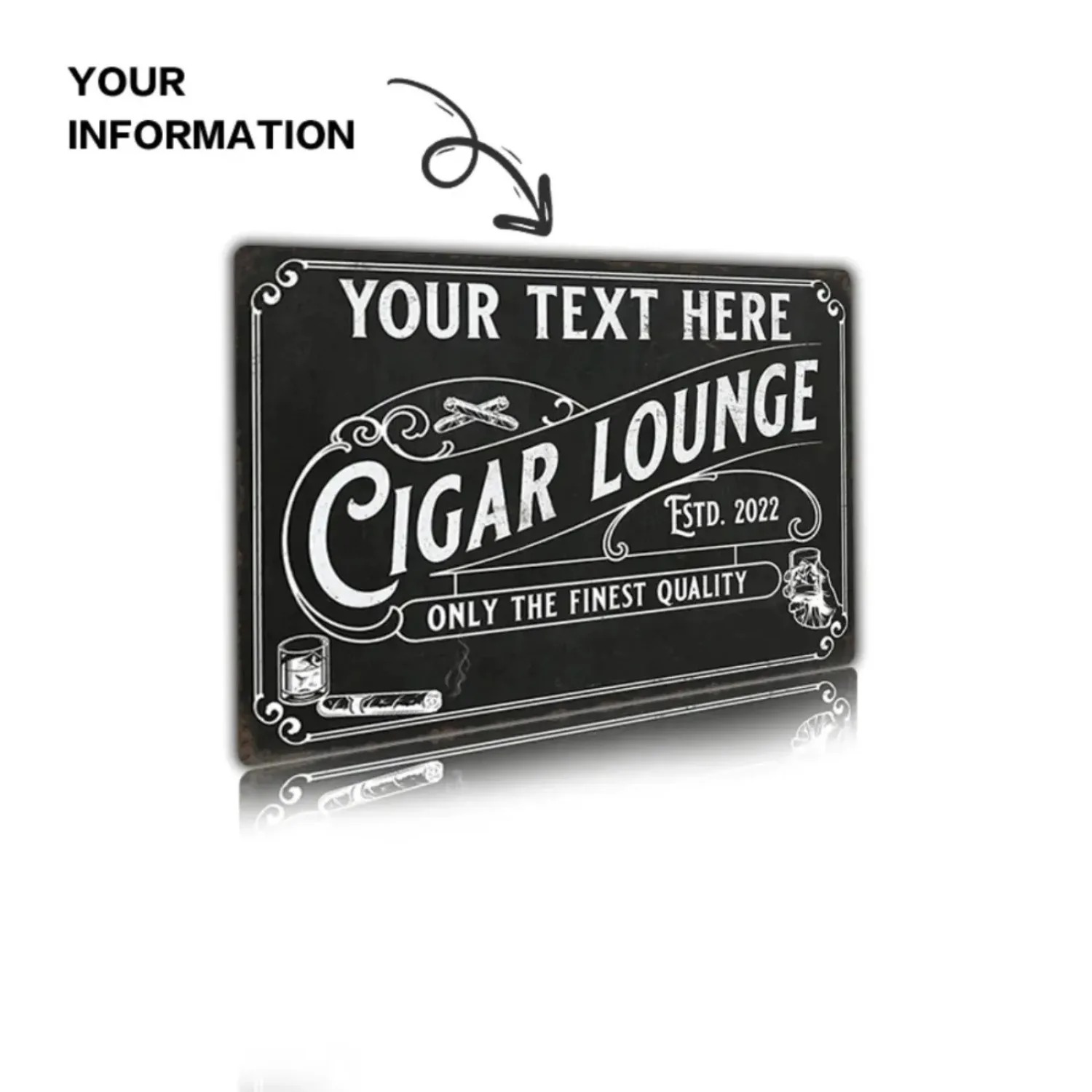 CIFbuy Customizable Cigar Alum - đánh giá và giá Home Bar Lounge