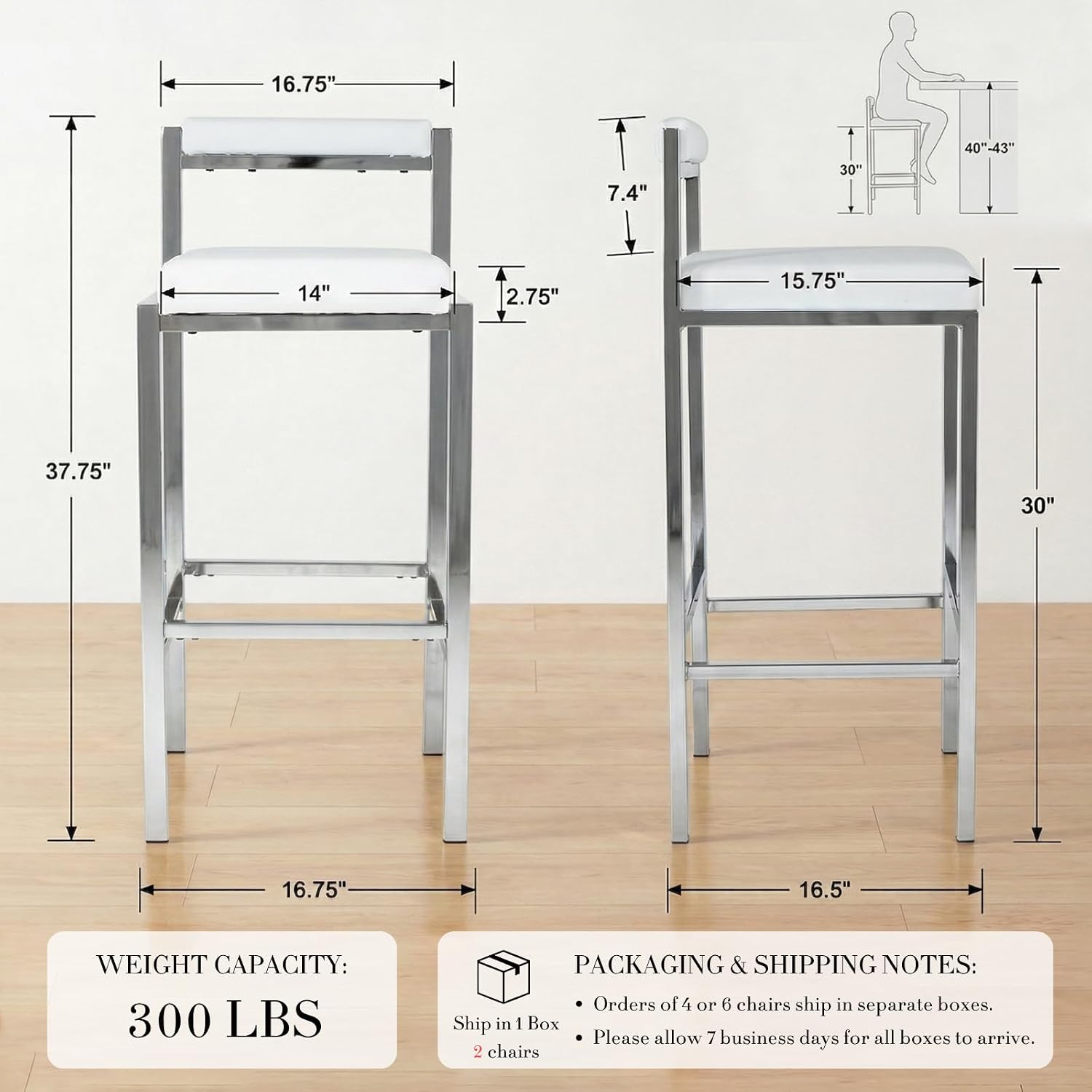 Bar Stools Set of 2, 30 Inch M - đánh giá và giá Home Bar And Counter