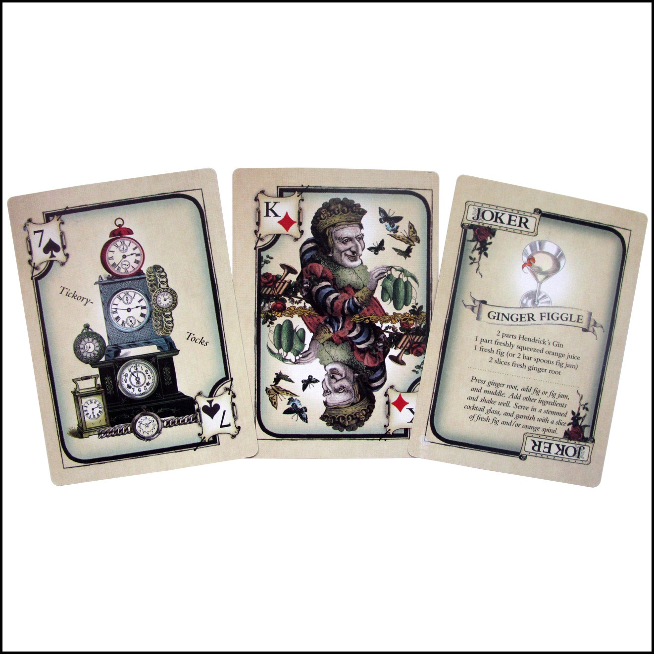 Full 52-card Deck Hendrick's G - đánh giá và giá Cocktail Recipe Book