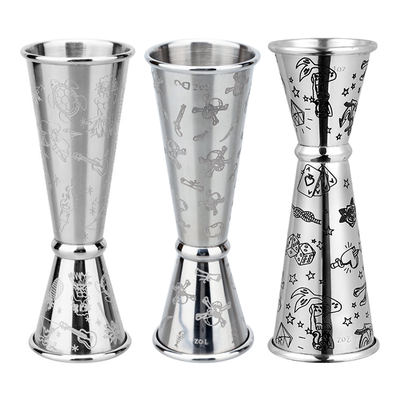 Stainless Steel Double Jigger  - đánh giá và giá Bitters Bottle Set