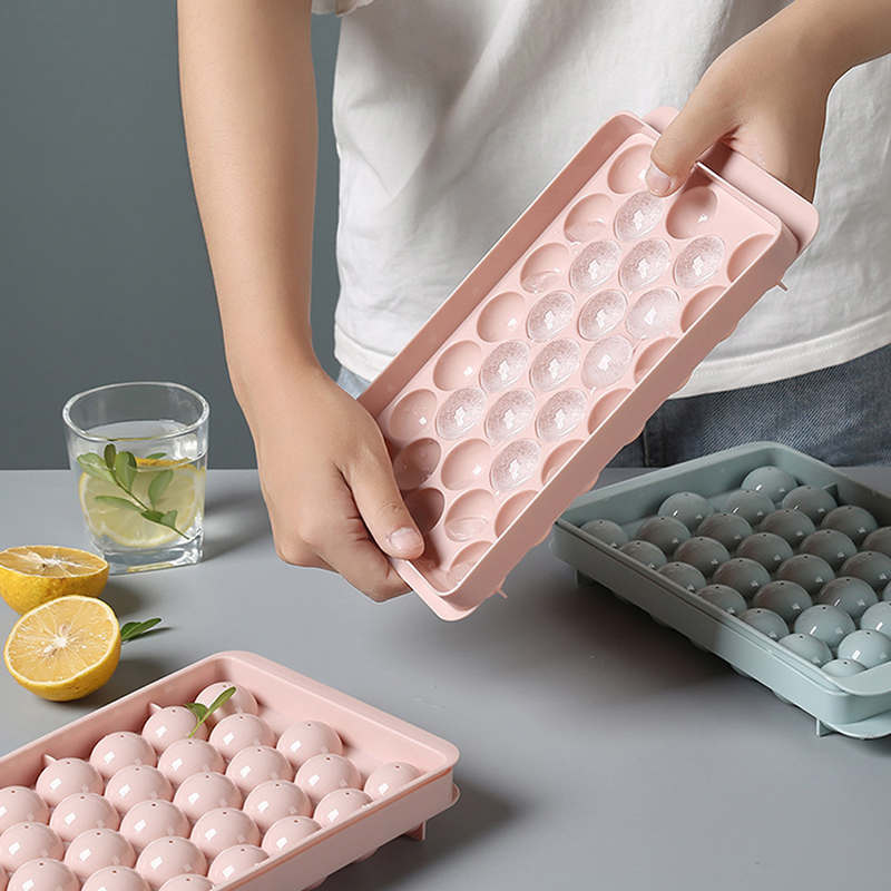 1Pc 3D Round  Tray with Lid Pl - đánh giá và giá Ice Mold Sphere