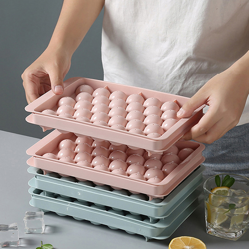 1Pc 3D Round  Tray with Lid Pl - đánh giá và giá Ice Mold Sphere