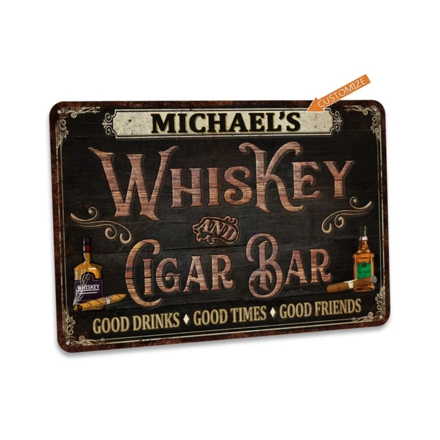 Custom Personalized Vintage Wh - đánh giá và giá Home Bar Signs