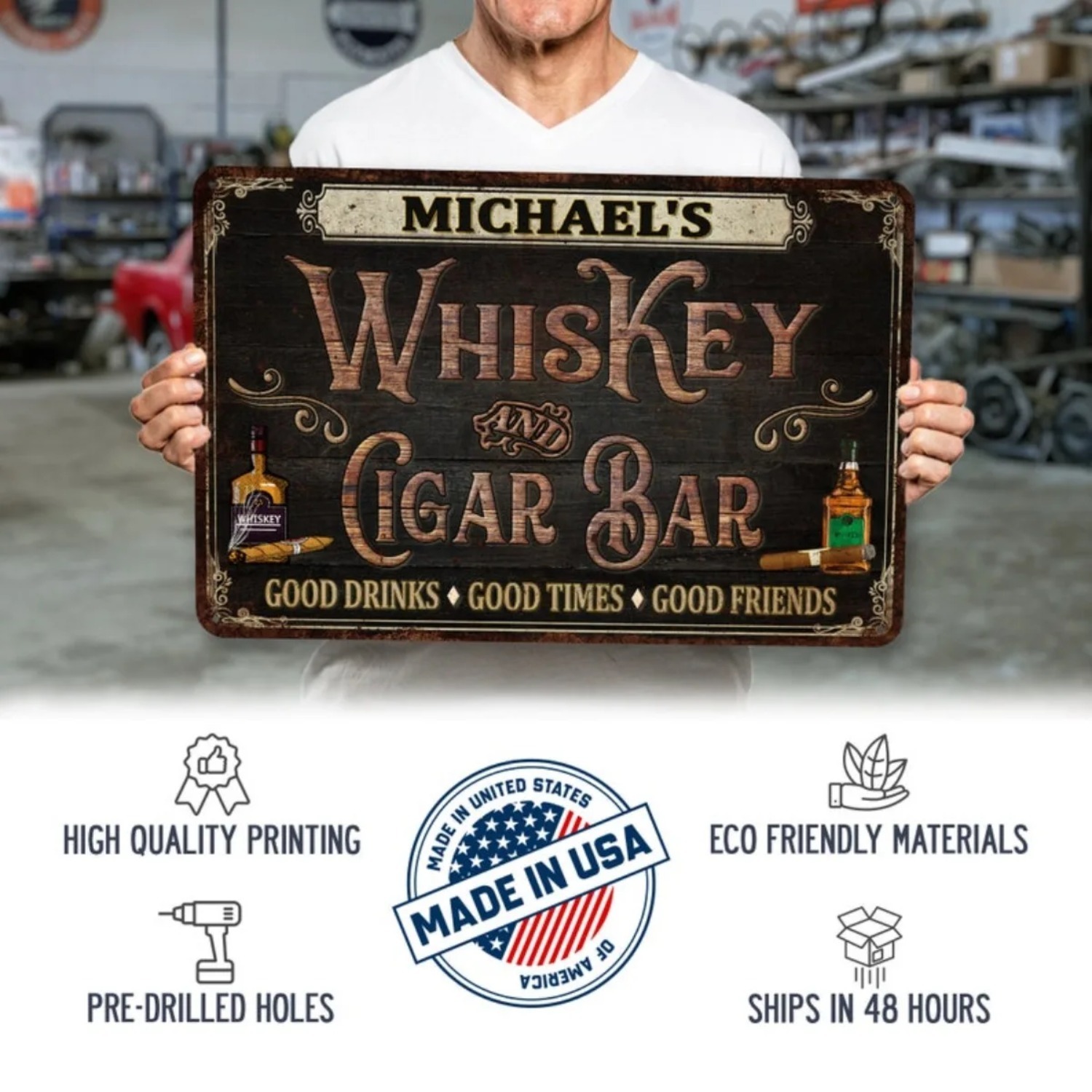 Custom Personalized Vintage Wh - đánh giá và giá Home Bar Signs